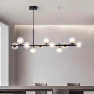 الثريا الفاخرة الحديثة مطعم زجاج لمبة أضواء قلادة مصابيح معلقة الثرياModern Luxury Chandelier Restaurant Glass Bulb Pendant Lights