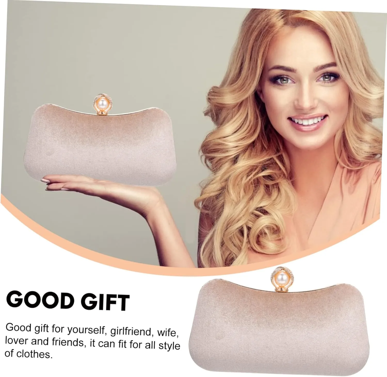 1 Set Pearl Evening Bag Women Clutch with Pearl Clutch Bag with Pearl Delicate Pearl Clutch Bag Women