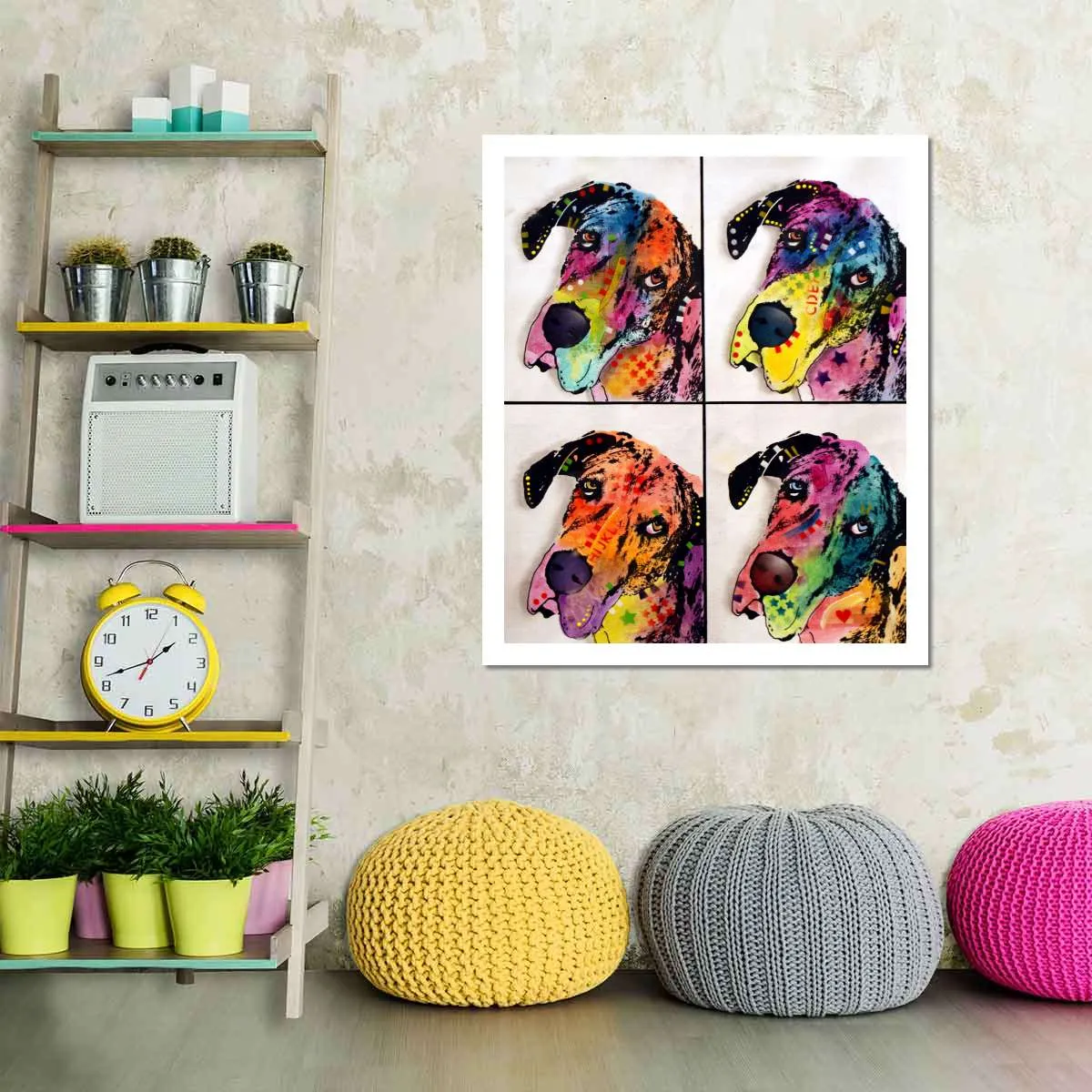 4 Danes Wall Art