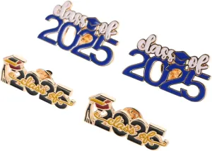 4pcs Graduation Cap Brooch Pins Durable Lapel Pins for Academic Celebrations Lightweight Graduation Ornaments for College Students for Party Favors