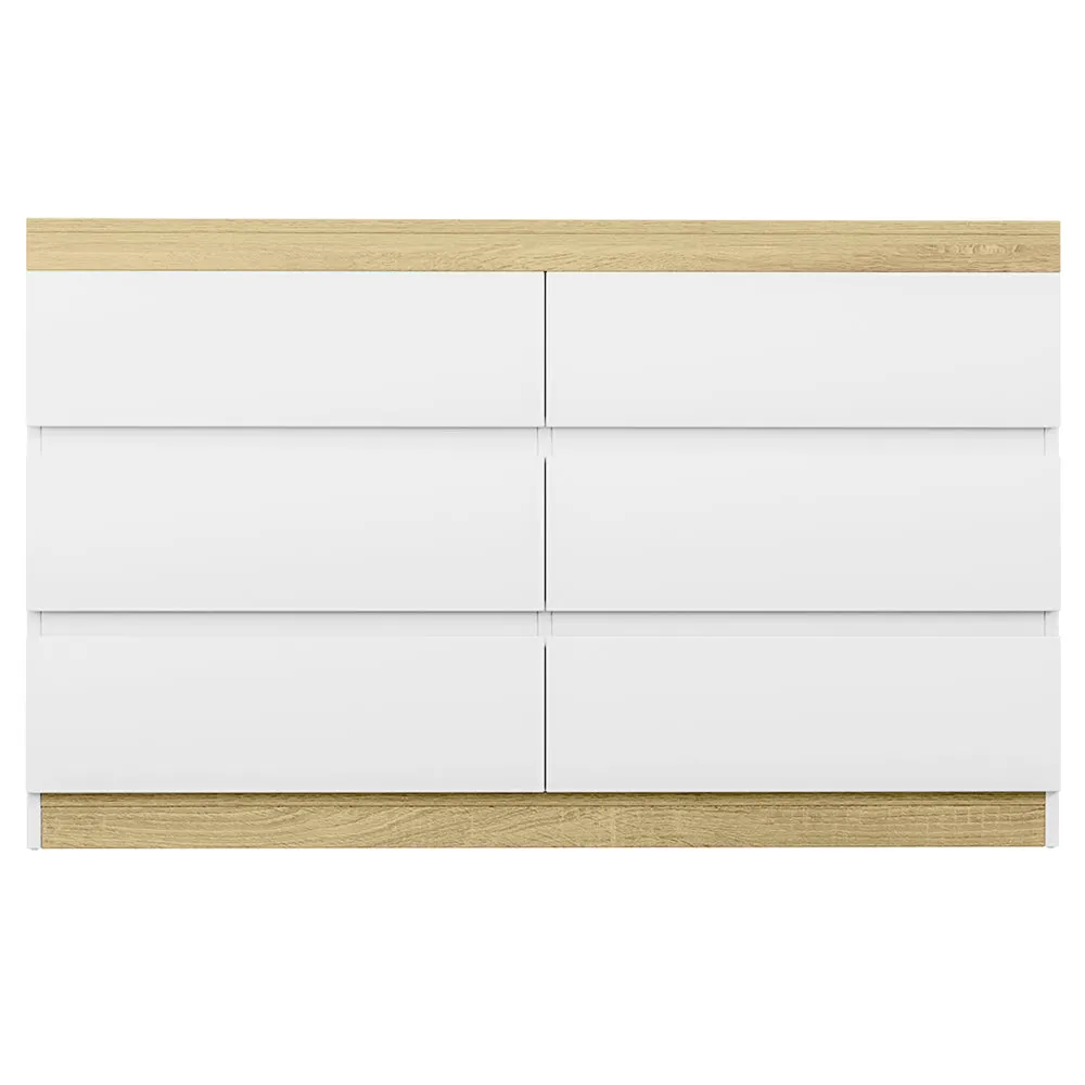 6 Chest of Drawers | Cabinet Dresser Table | Tallboy Storage | Bedroom White