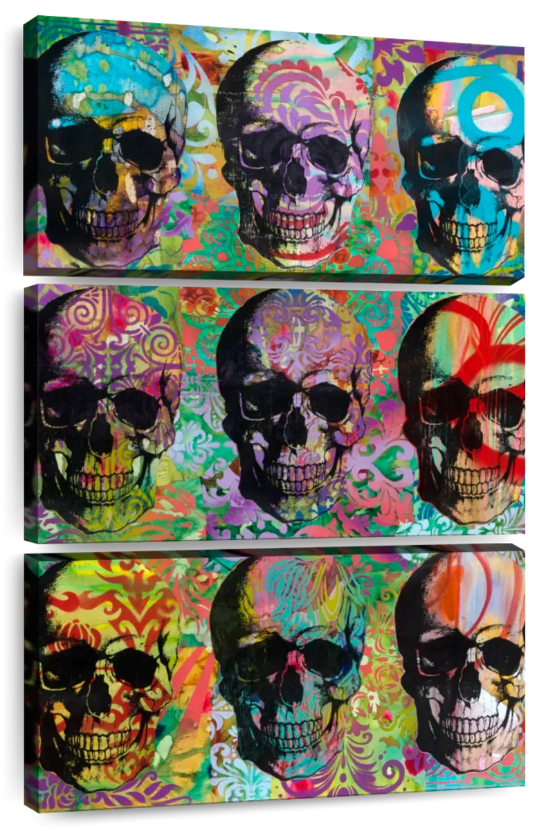 9 Skulls Wall Art