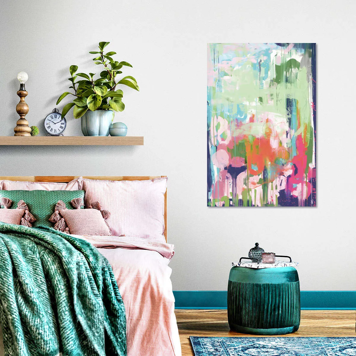 A Floral Abstract Wall Art