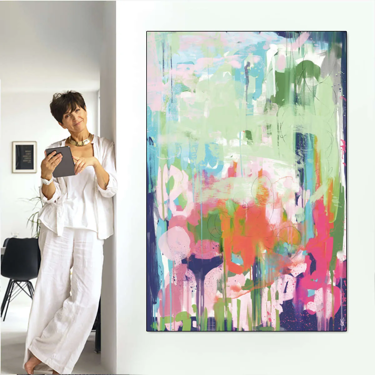 A Floral Abstract Wall Art