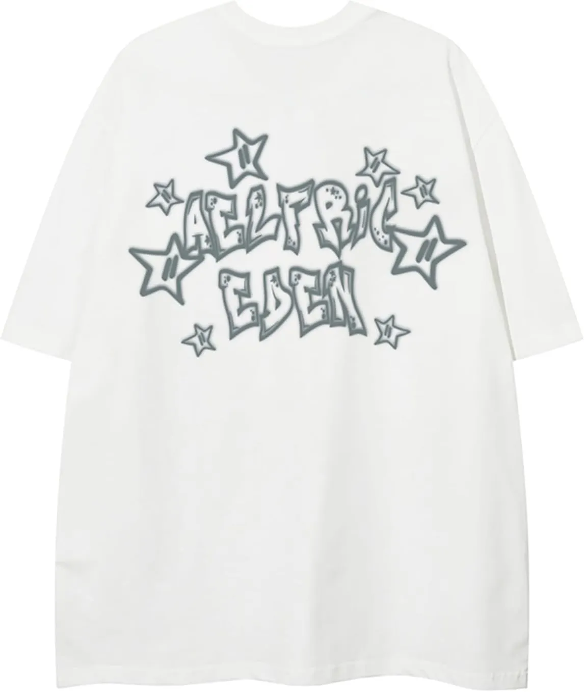 Aelfric Eden Women's Graphic Tees Oversized Tshirts Unisex Vintage Cartoon Print Streetwear Summer Tops Casual
