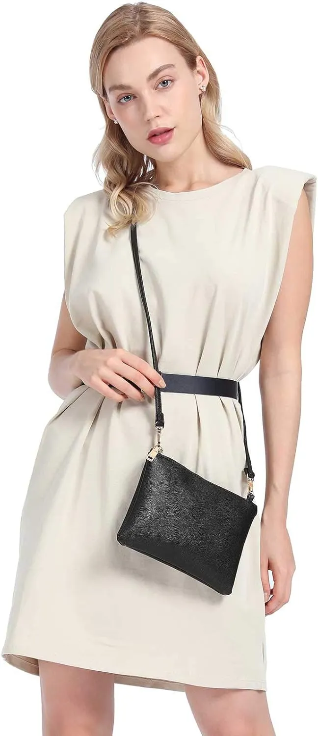 AMELIE GALANTI womens small crossbody strap handbag bag,Soft Leather Fabric Delicate Durable Fashion Design