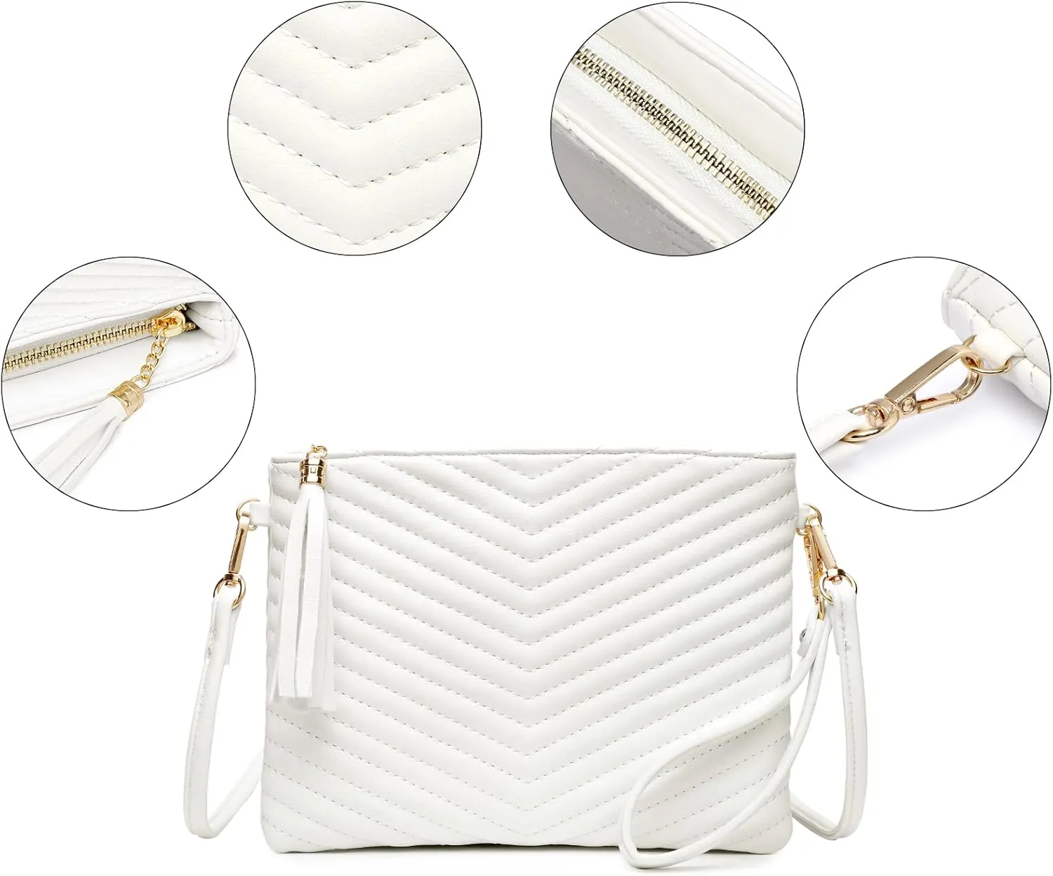 AMELIE GALANTI womens small crossbody strap handbag bag,Soft Leather Fabric Delicate Durable Fashion Design