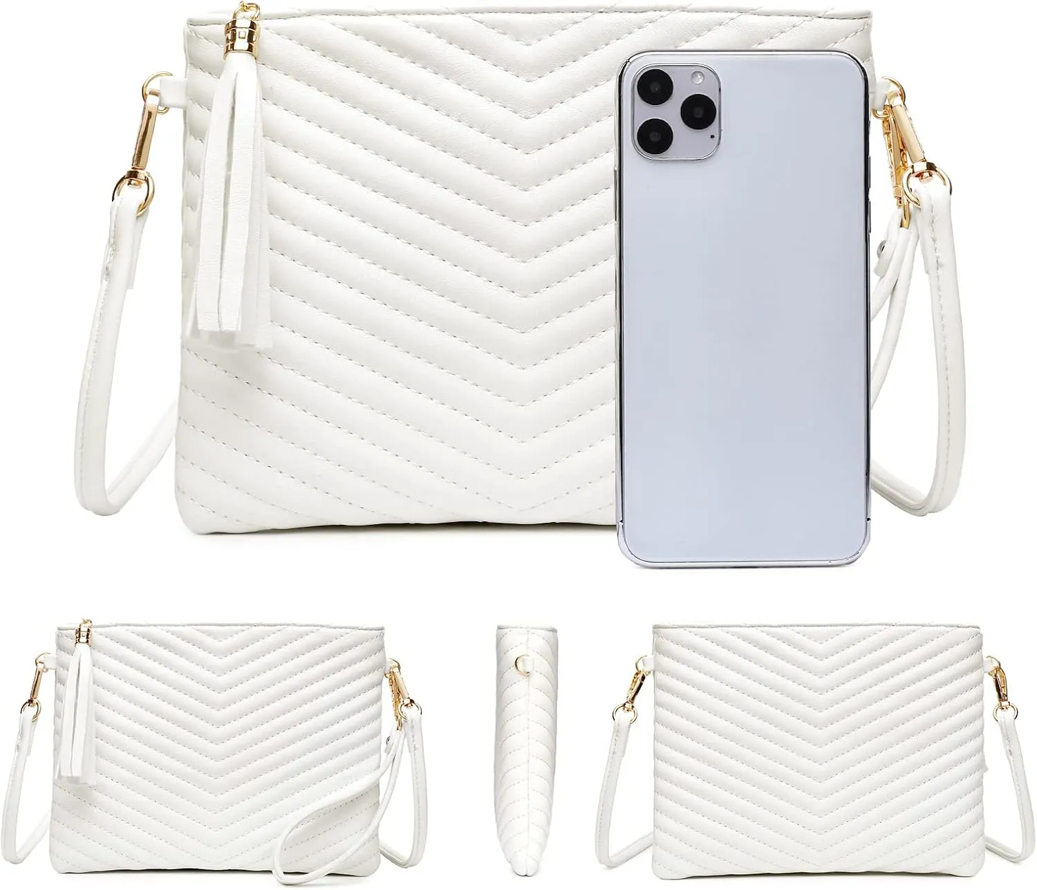 AMELIE GALANTI womens small crossbody strap handbag bag,Soft Leather Fabric Delicate Durable Fashion Design