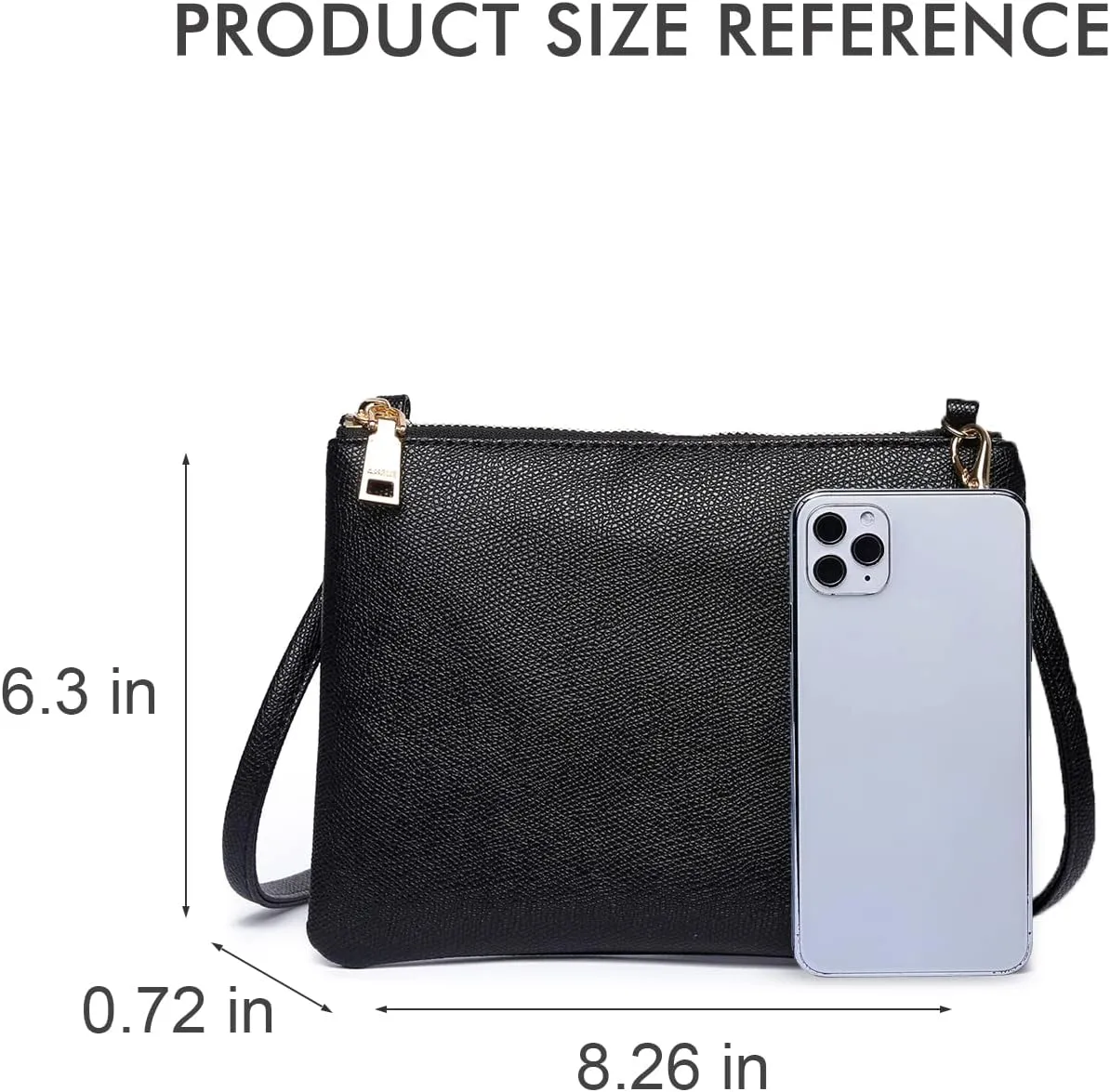 AMELIE GALANTI womens small crossbody strap handbag bag,Soft Leather Fabric Delicate Durable Fashion Design