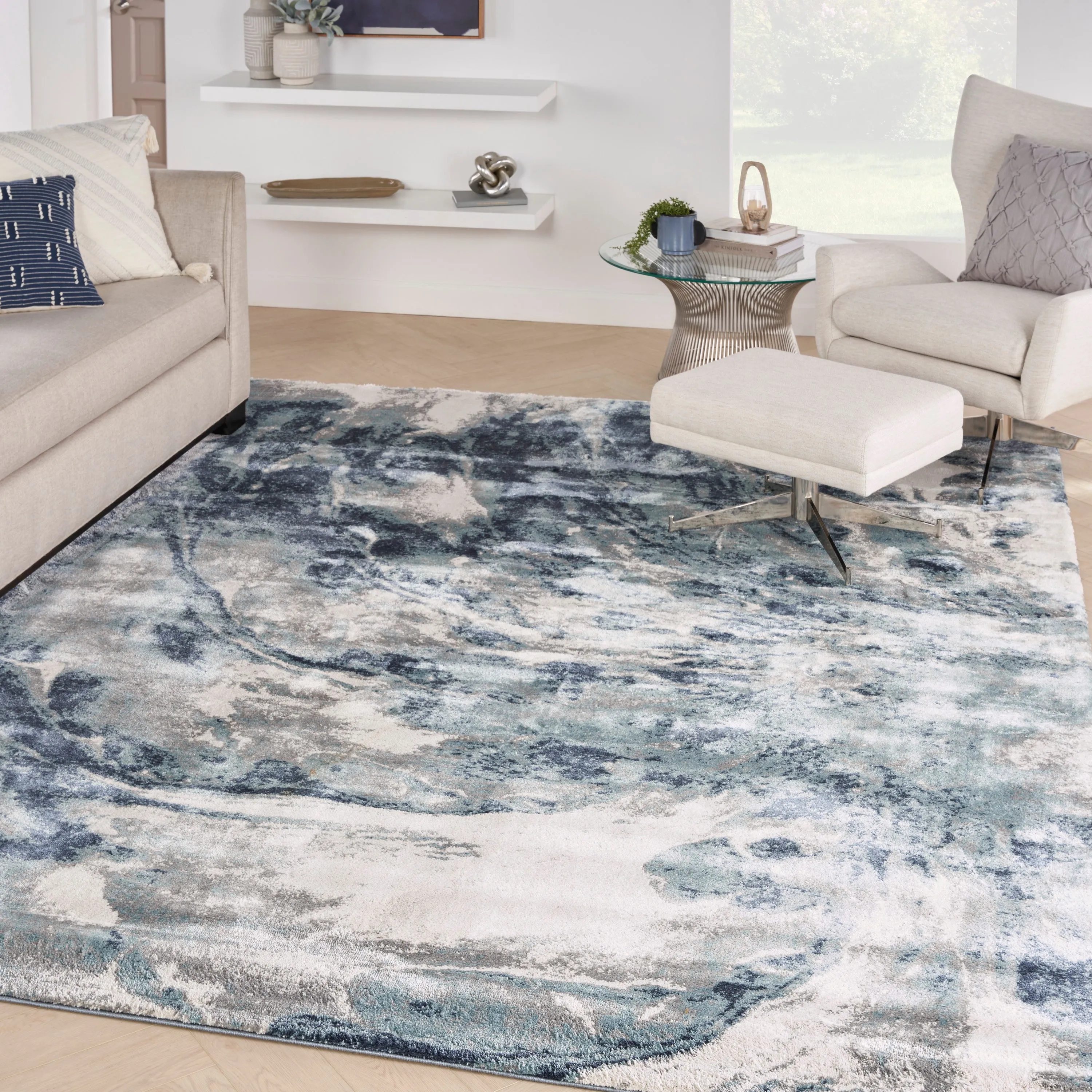 American Manor Blue/Ivory Rug