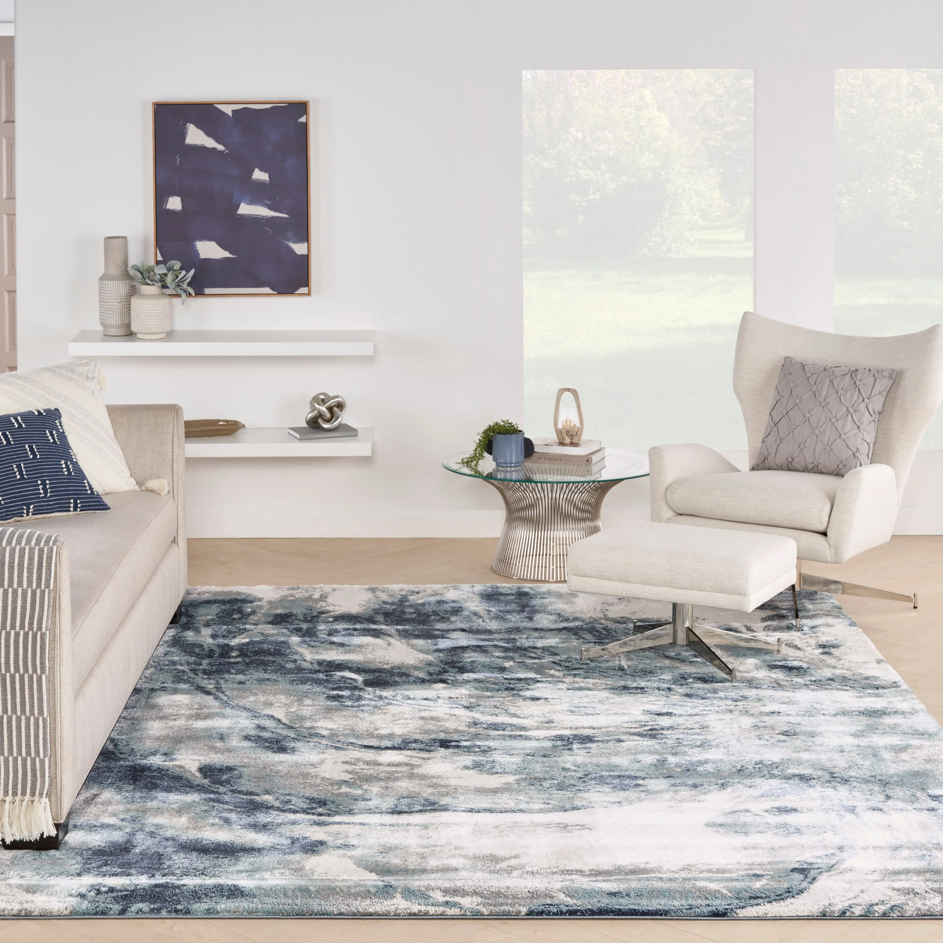 American Manor Blue/Ivory Rug