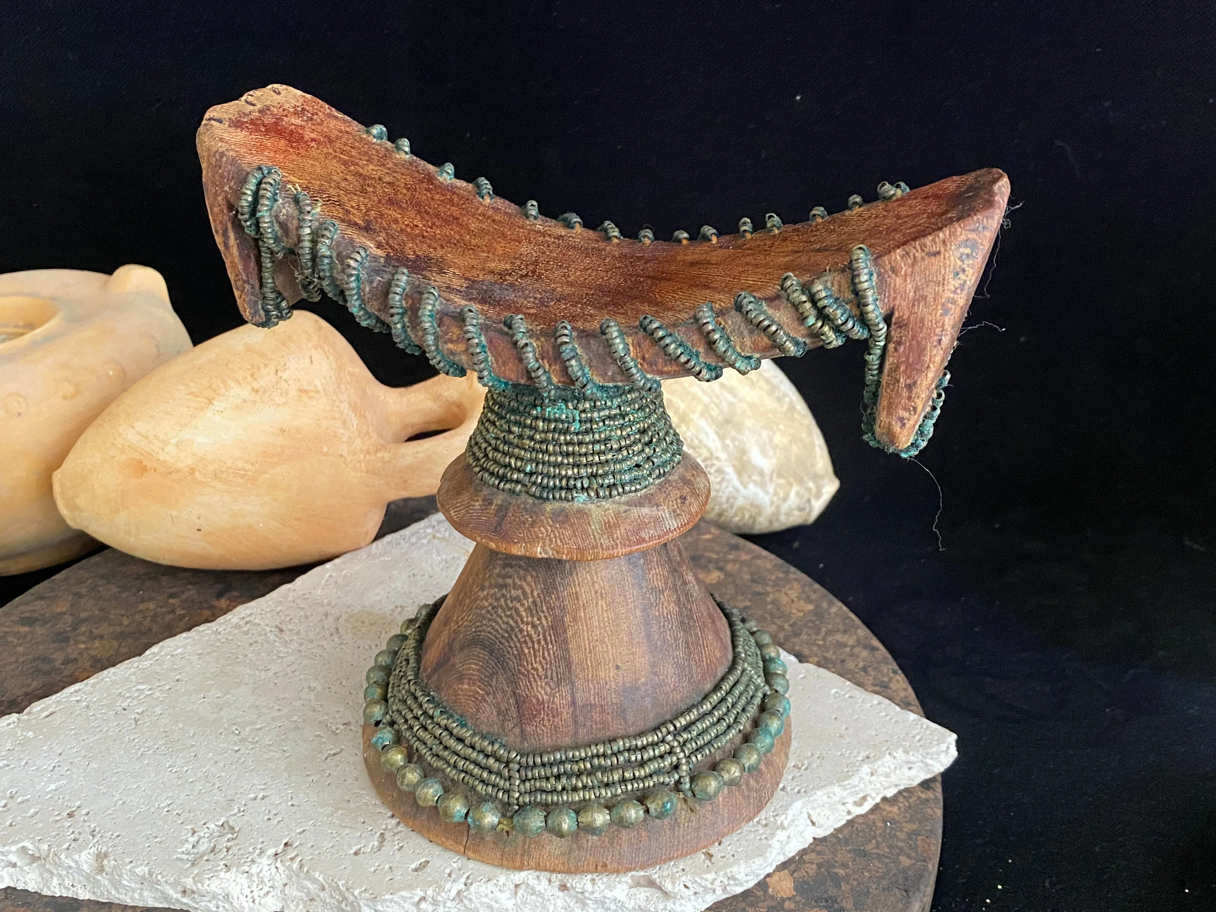Antique Oromo Ethiopian Wood Headrest
