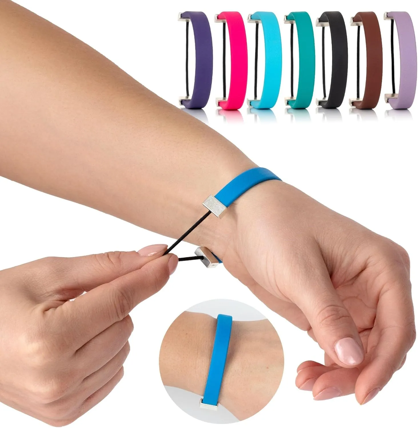 ANXIETY BRACELET for All-Day Stress Relief and Positive Mental Focus; Multiple Sizes and Colors