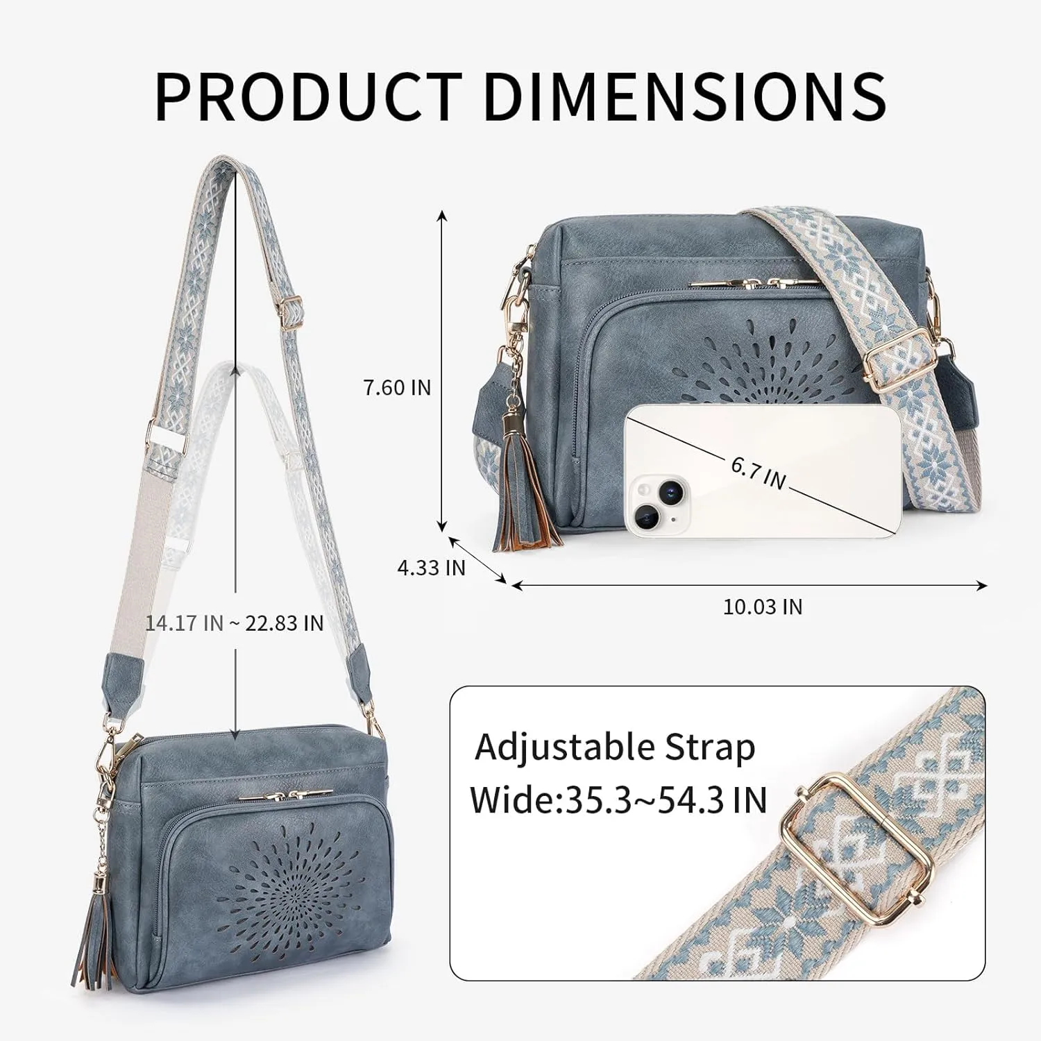 APHISON Crossbody Bags for Women, Vegan Leather Sunflower Crossbody Phone Purse Shoulder Handbags with Adjustable Strap