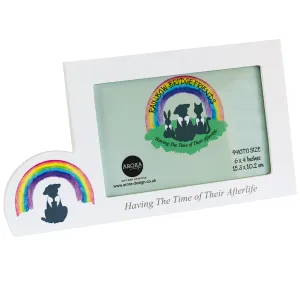 Arora Design - Rainbow Bridge Friends - Dog Photo Frame Landscape