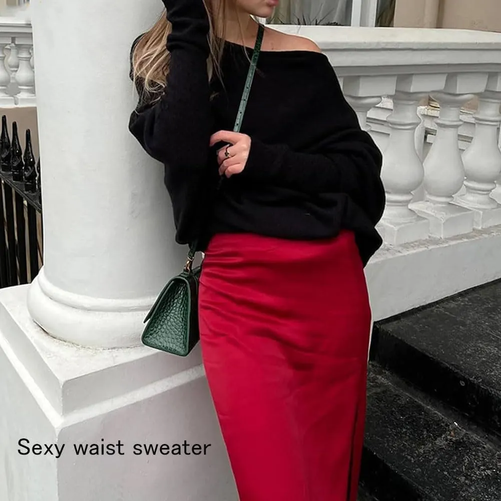 Asymmetric Draped Jumper, Asymmetrical Sweaters for Women, Jumpers for Women, Oversized Sweaters for Women