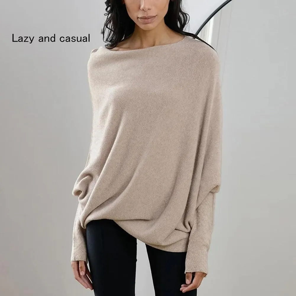 Asymmetric Draped Jumper, Asymmetrical Sweaters for Women, Jumpers for Women, Oversized Sweaters for Women