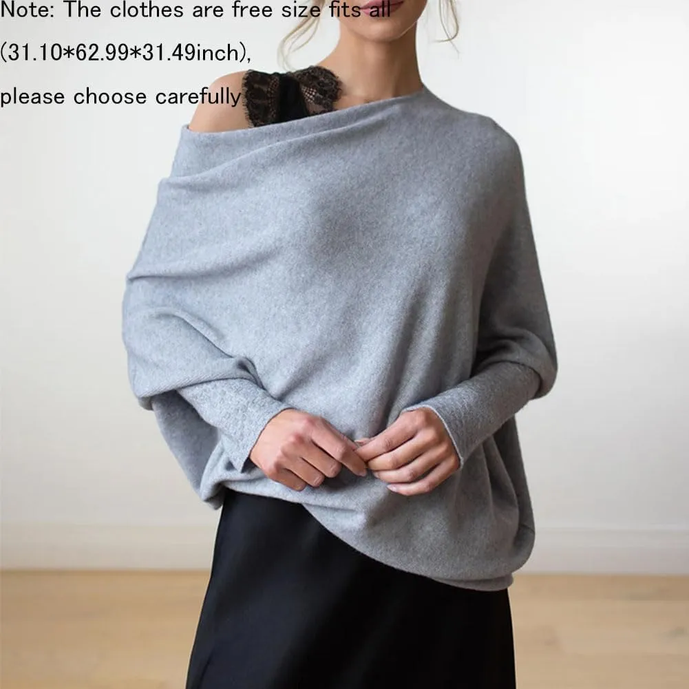 Asymmetric Draped Jumper, Asymmetrical Sweaters for Women, Jumpers for Women, Oversized Sweaters for Women
