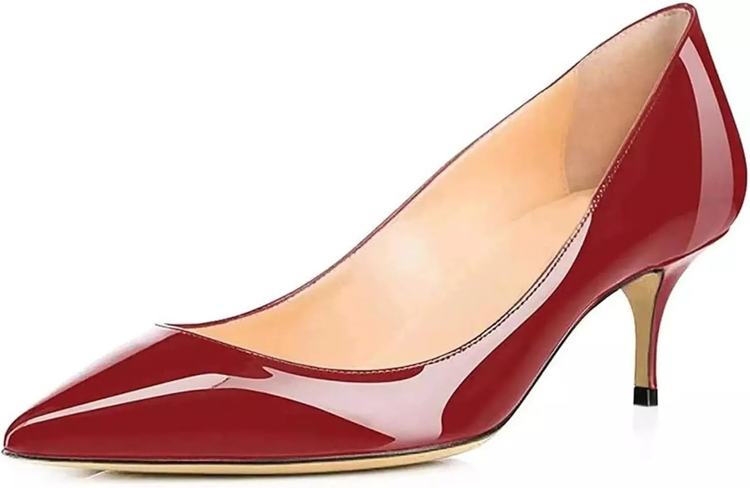 Axellion Women's 2.5IN High Heels Stiletto Pumps Pointed Toe Dress Wedding Shoes, Comfortable & Elegant for Work, Prom, and Evening Events