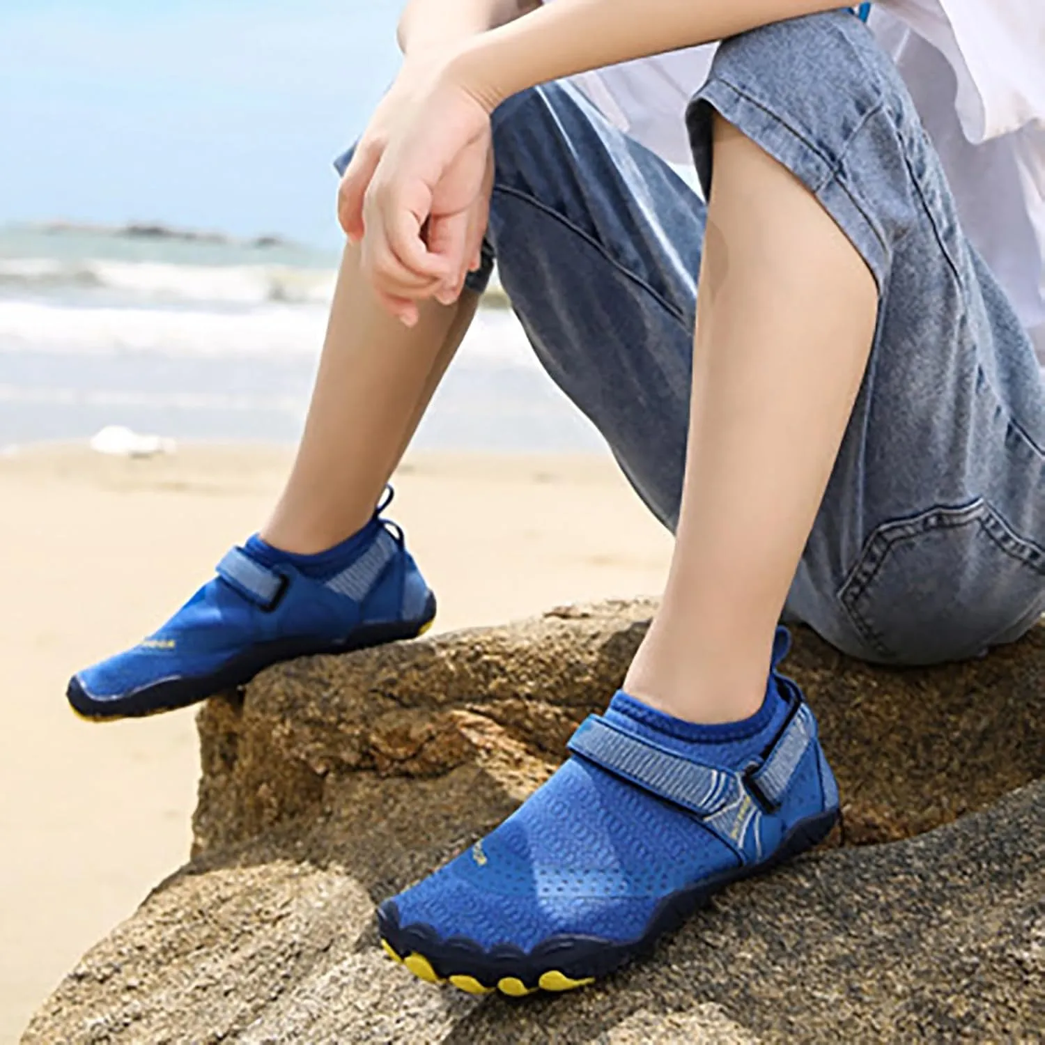 Barefoot Water Shoes Women Men Quick Dry Aqua Socks Beach Swim Pool Shoes Non Slip Outdoor Sports Hiking Surf Yoga Exercise Footwear