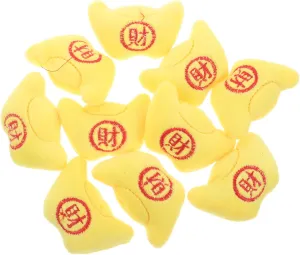 BESPORTBLE 10Pcs Cute Plush Brooch Pins for Year Celebration Cartoon Lapel Pins for Women DIY Clothes Accessories Festive Shawl and Scarf Pins Craftsmanship