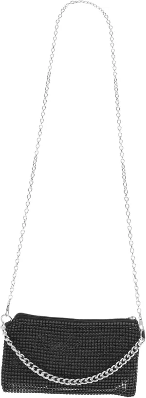 BESPORTBLE Chic Vintage Purse Women's Shoulder Bag Crossbody Handbag Decorative Chain Bag Pockets for Daily Party