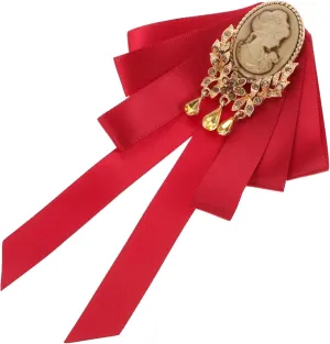 BESPORTBLE Elegant Women Bow Tie Brooch Vintage Lapel Pin for Formal Events Weddings and Parties Stylish Clothes