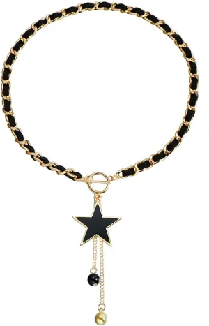 Black Choker Necklace for Women Black Velvet Necklace Goth Necklace Heart Cross Star Butterfly Leather Necklace Pink Choker Necklace Trendy Stuff