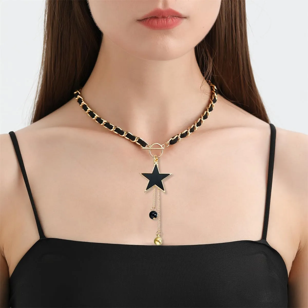 Black Choker Necklace for Women Black Velvet Necklace Goth Necklace Heart Cross Star Butterfly Leather Necklace Pink Choker Necklace Trendy Stuff