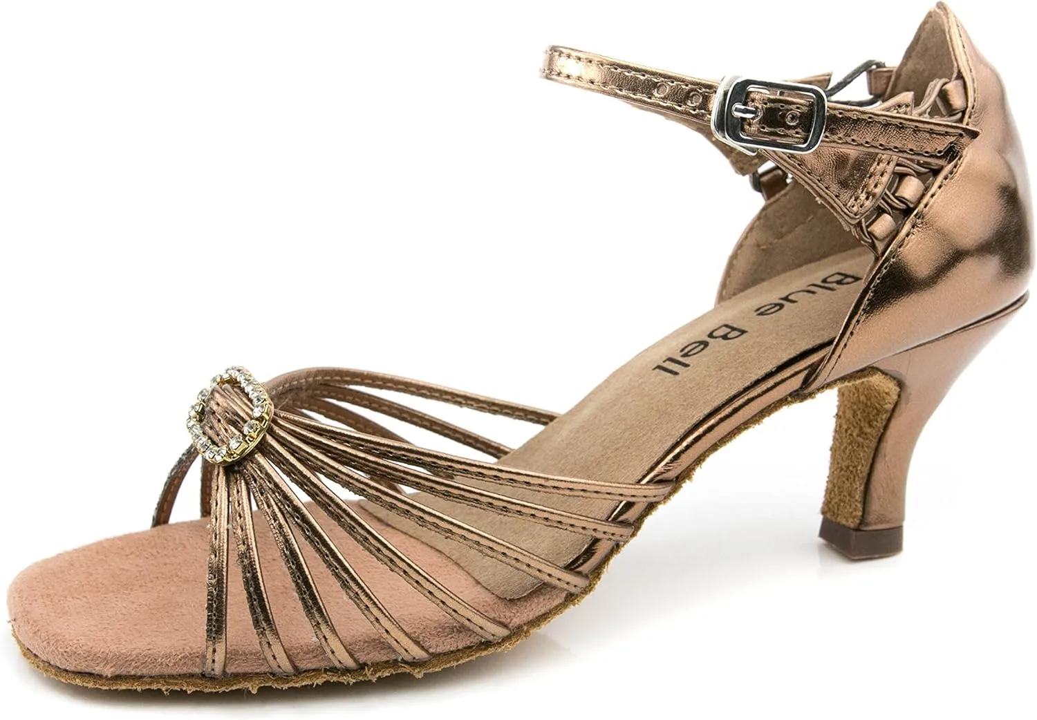 BlueBell Shoes Handmade Women's Ballroom Salsa Wedding Competition Dance Shoes Thalia 2.5" Heel