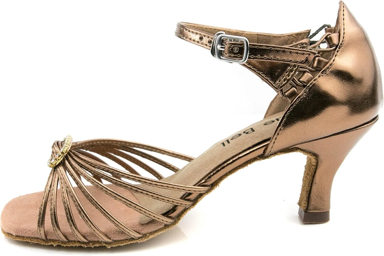 BlueBell Shoes Handmade Women's Ballroom Salsa Wedding Competition Dance Shoes Thalia 2.5" Heel