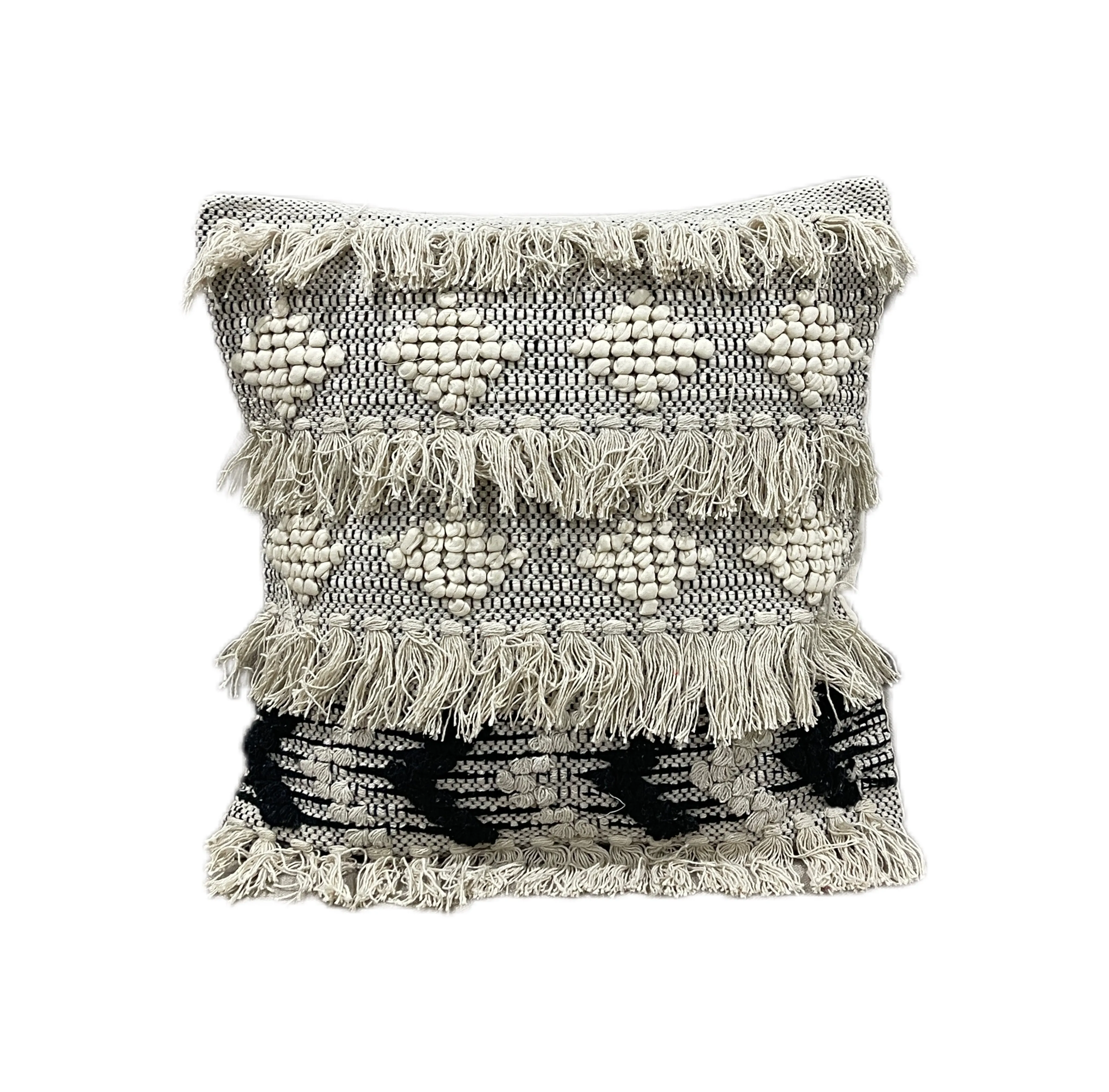 Boho Cotton Tufted Handmade Cushion Covers- 45cm