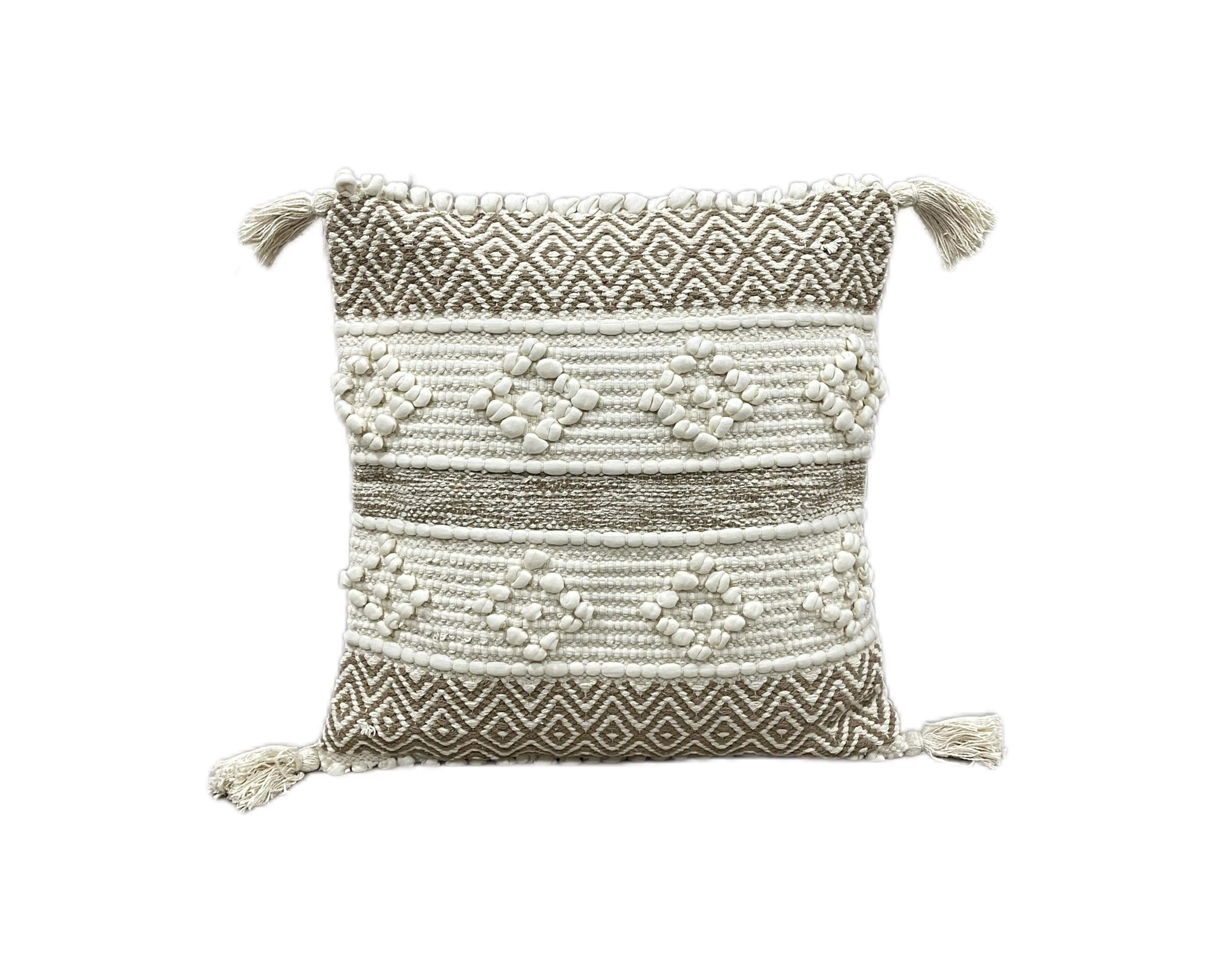 Boho Cotton Tufted Handmade Cushion Covers- 45cm