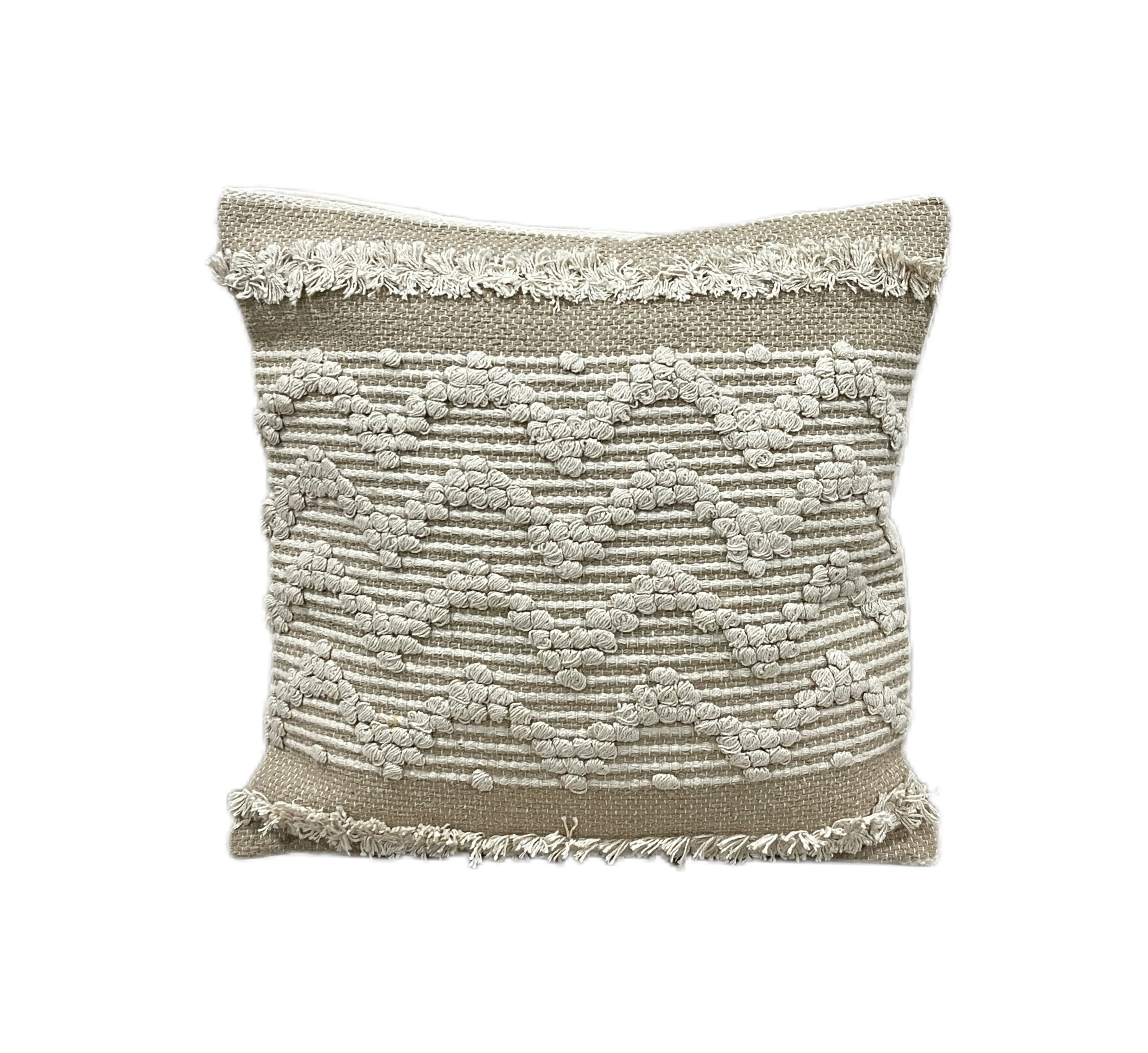 Boho Cotton Tufted Handmade Cushion Covers- 45cm
