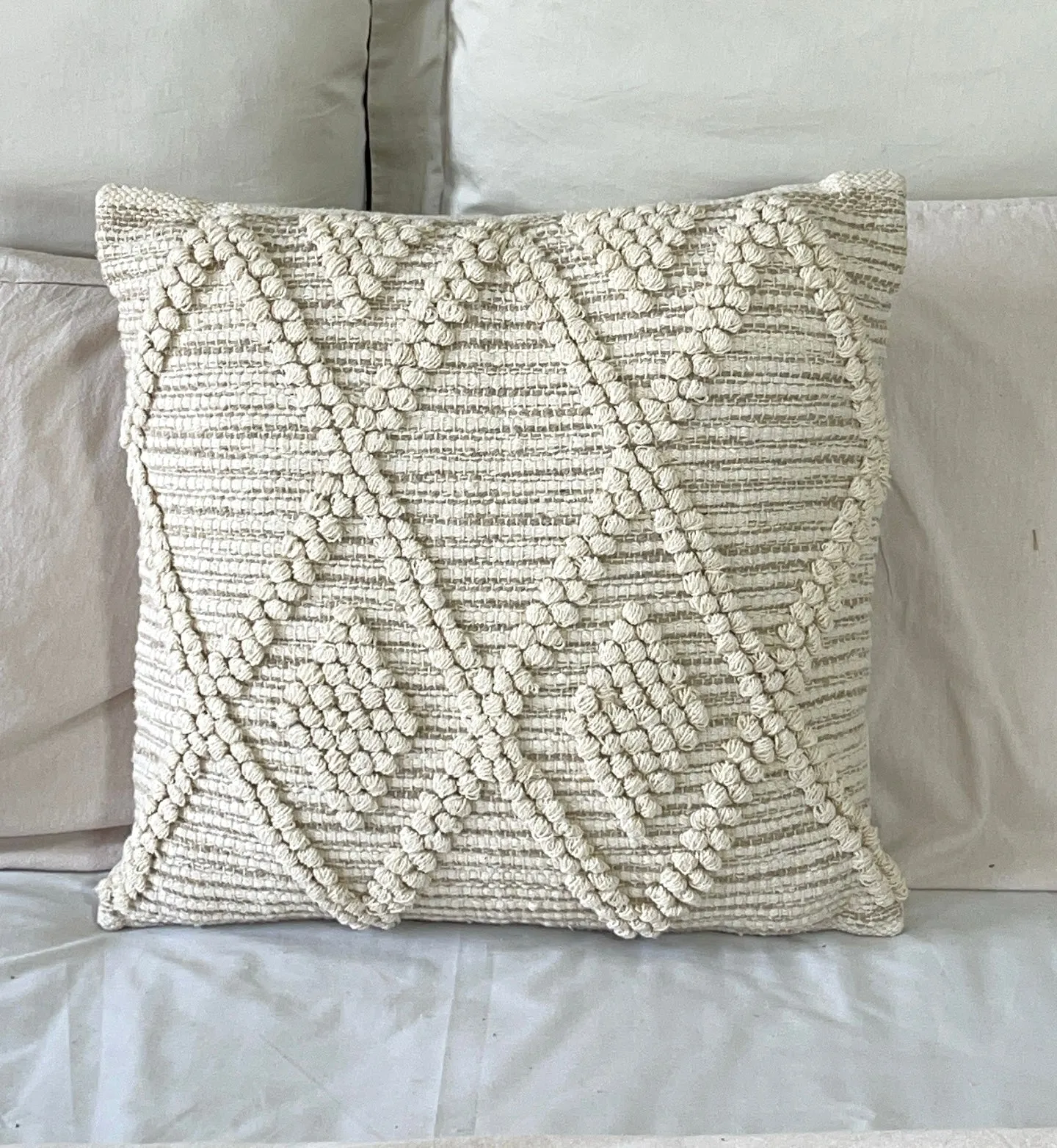 Boho Cotton Tufted Handmade Cushion Covers- 45cm