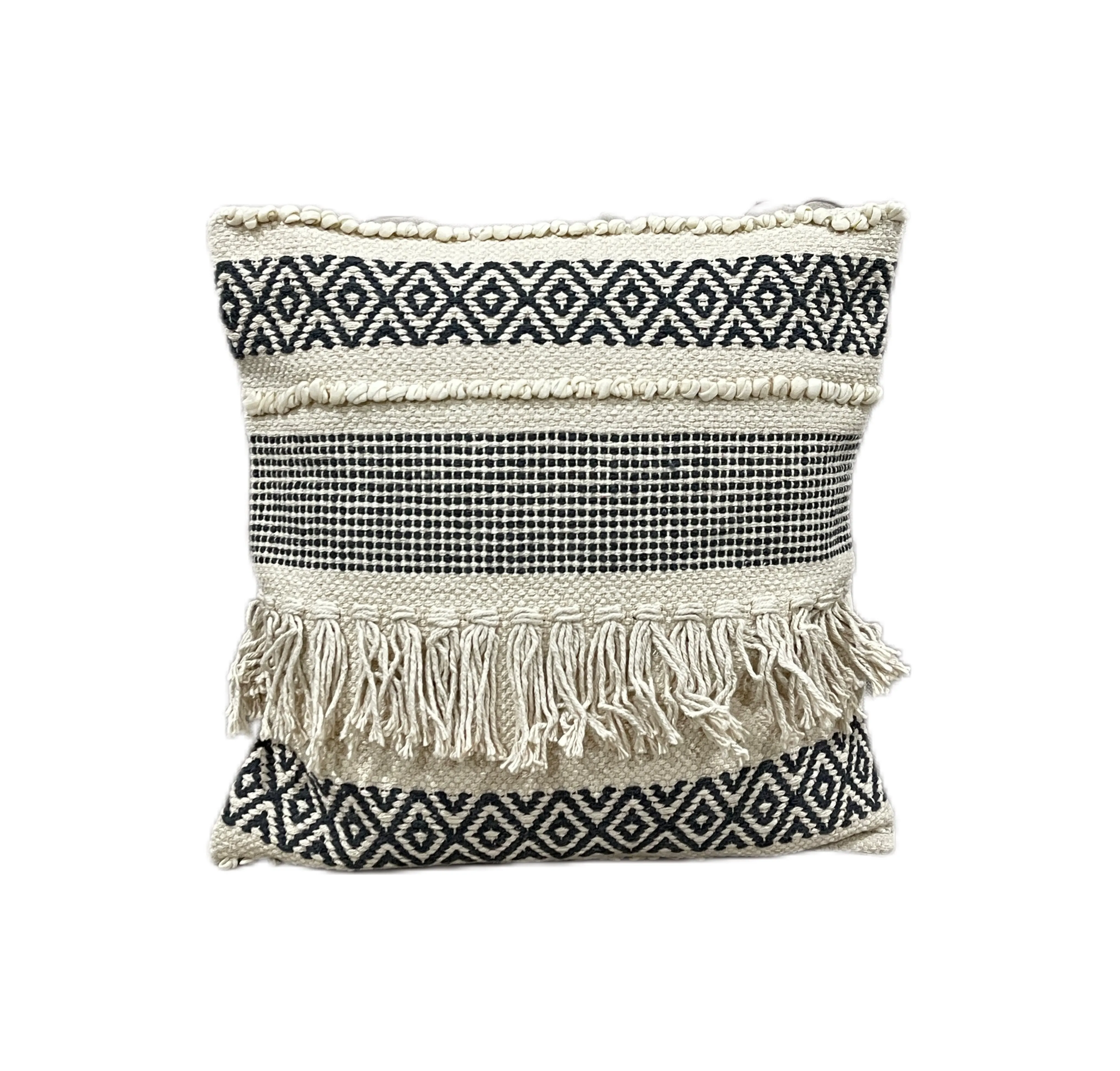 Boho Cotton Tufted Handmade Cushion Covers- 45cm
