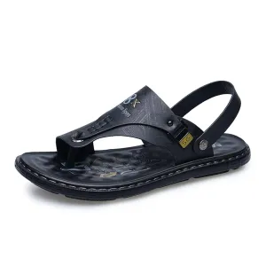 Breathable Bunion Corrector Sandals Men, Summer Lightweight Men's Sandals Bunion Relief(Black,8)