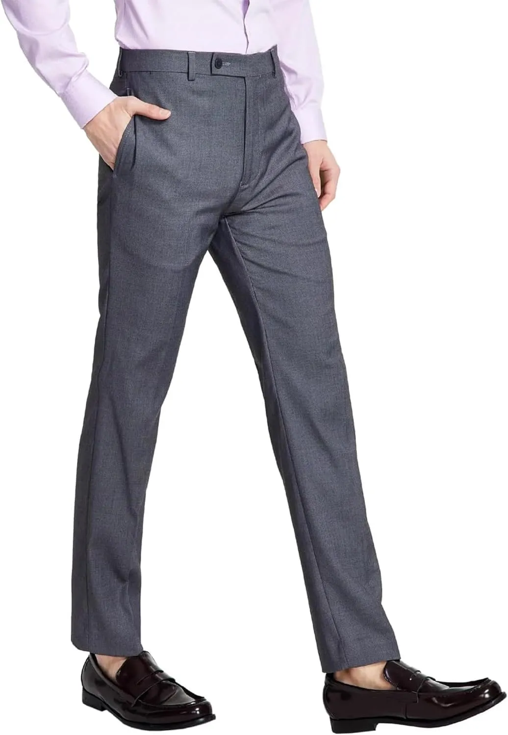 Calvin Klein Men's Slim Fit Stretch Dress Pants  Wrinkle-Resistant, Tailored Fit