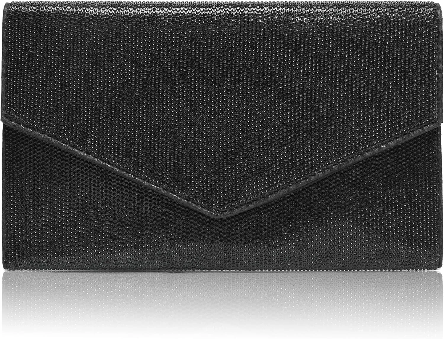 CARIEDO Women's Evening Bag Elegant Clutch Delicate PU Leather Flap Handbag Prom Wedding Party