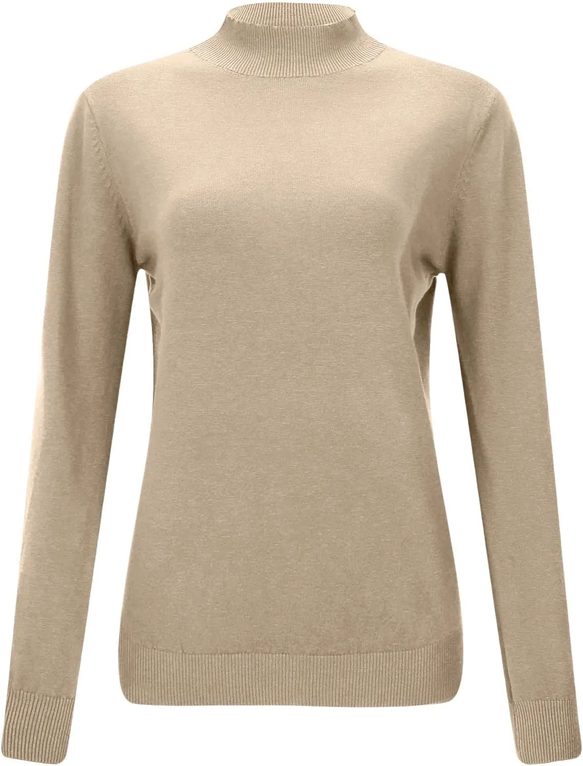 Cashmere Sweaters for Women Winter Fashion Solid Color Pullover Sweater Long Sleeve Casual Sweater Turtleneck Outfits