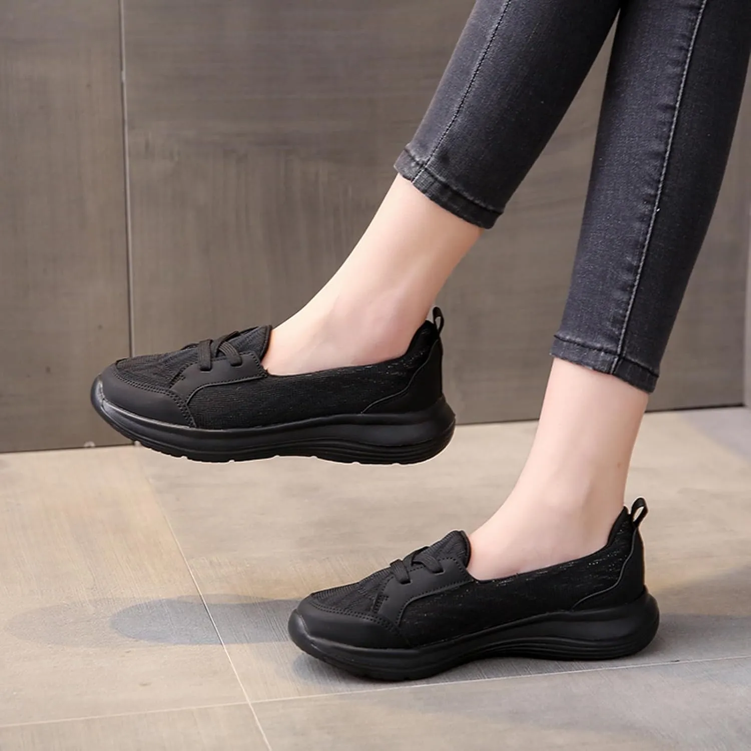 Cathalem Diabetic Shoes for Women, Orthopedic Women's Breathable Slip On Arch Support Non-Slip Shoes Slip on Sneakers Women