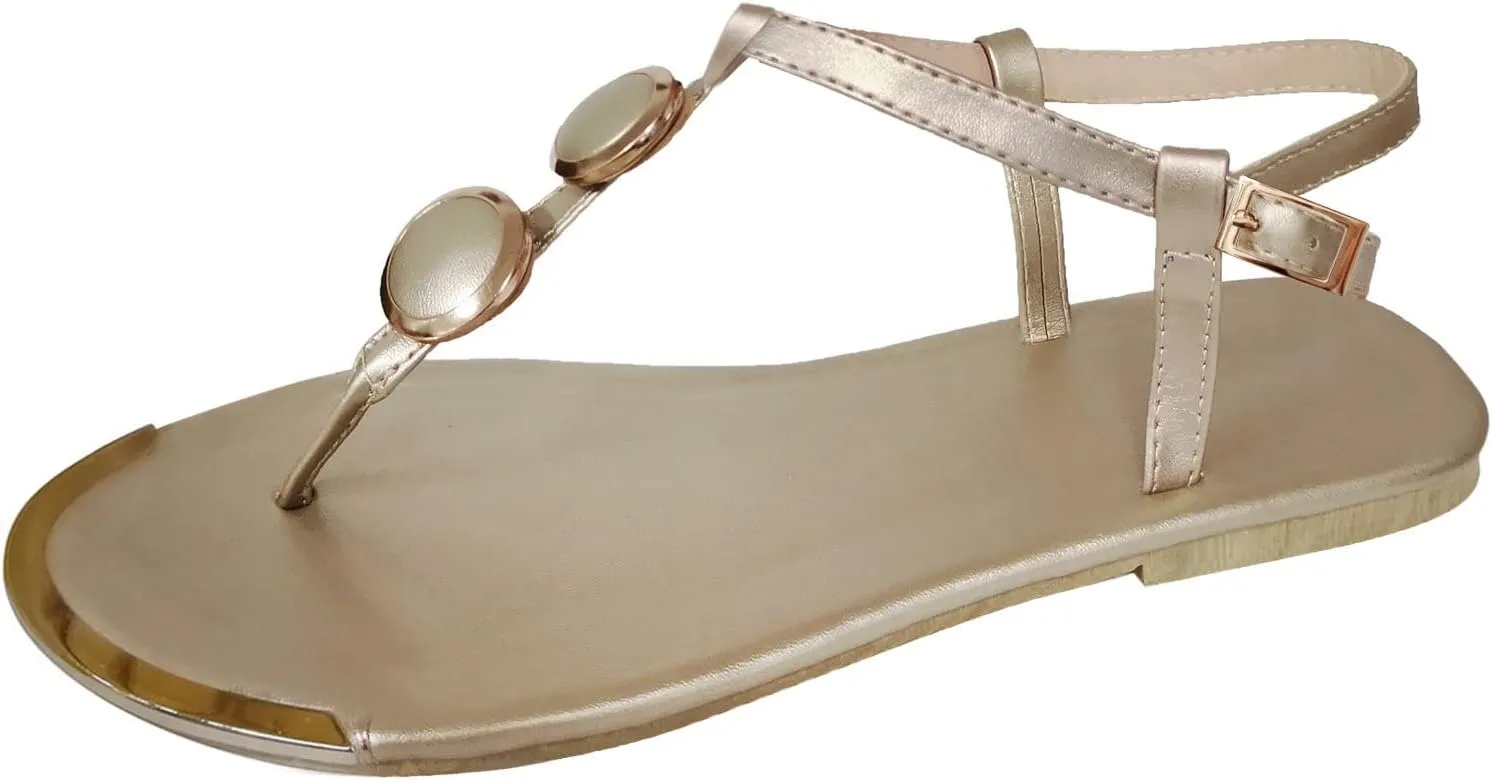 Cathalem Sandals for Women Dressy Summer,Platform Sandals for Women Flat Casual Open Toe Slippers Comfortable Walking Buckle Strap Sandals