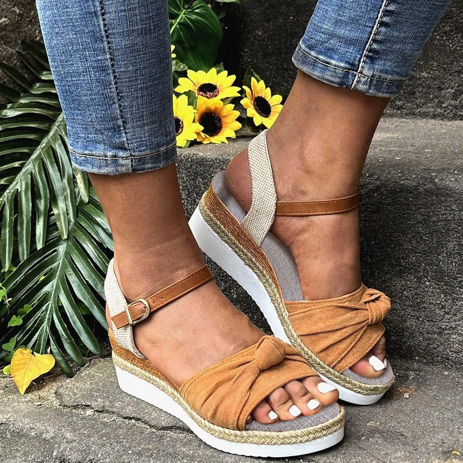 Cathalem Summer Sandals for Women 2024 Orthotic Walking Sandals Women Fashion Comfortable Sandals Arch Support Sandals