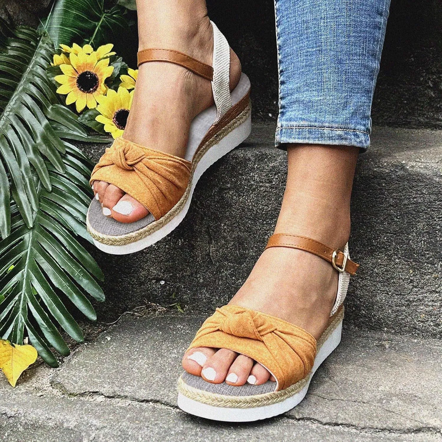 Cathalem Summer Sandals for Women 2024 Orthotic Walking Sandals Women Fashion Comfortable Sandals Arch Support Sandals