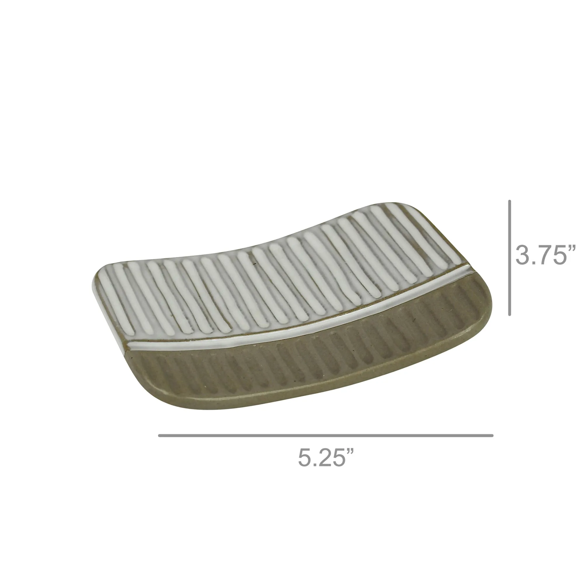 Ceramic Curved Soap Dish