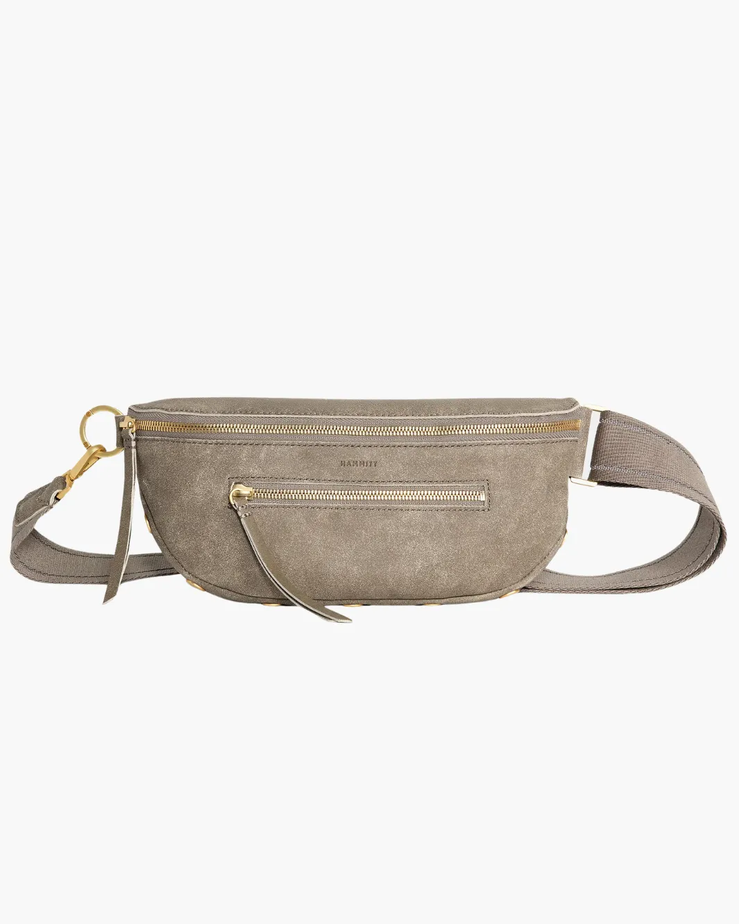 CHARLES CROSSBODY MED IN PEWTER/BRUSHED GOLD