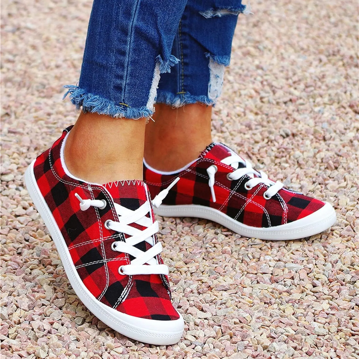 Chunky Sneakers for Women White Non Slip Shoes for Women Nurse Womens Casual Shoes Size 11 1/2 Walking Sneakers for Women with Arch Support and Comfort Zapatos Antideslizantes para Mujer De Hule