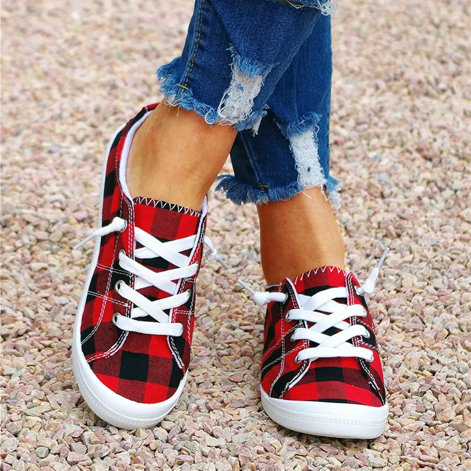 Chunky Sneakers for Women White Non Slip Shoes for Women Nurse Womens Casual Shoes Size 11 1/2 Walking Sneakers for Women with Arch Support and Comfort Zapatos Antideslizantes para Mujer De Hule