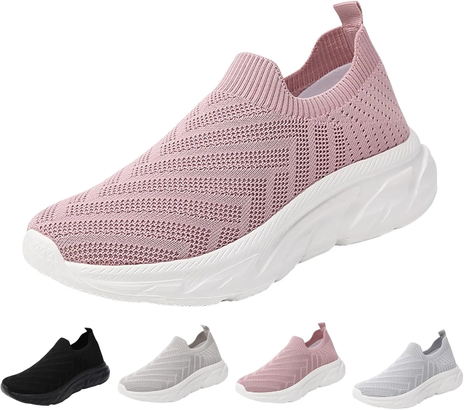 Comfortwear Shoes for Women Slip On Casual Slip-On Sneakers Arch Support Breathable Mesh Comfort Lightweight Running Shoes