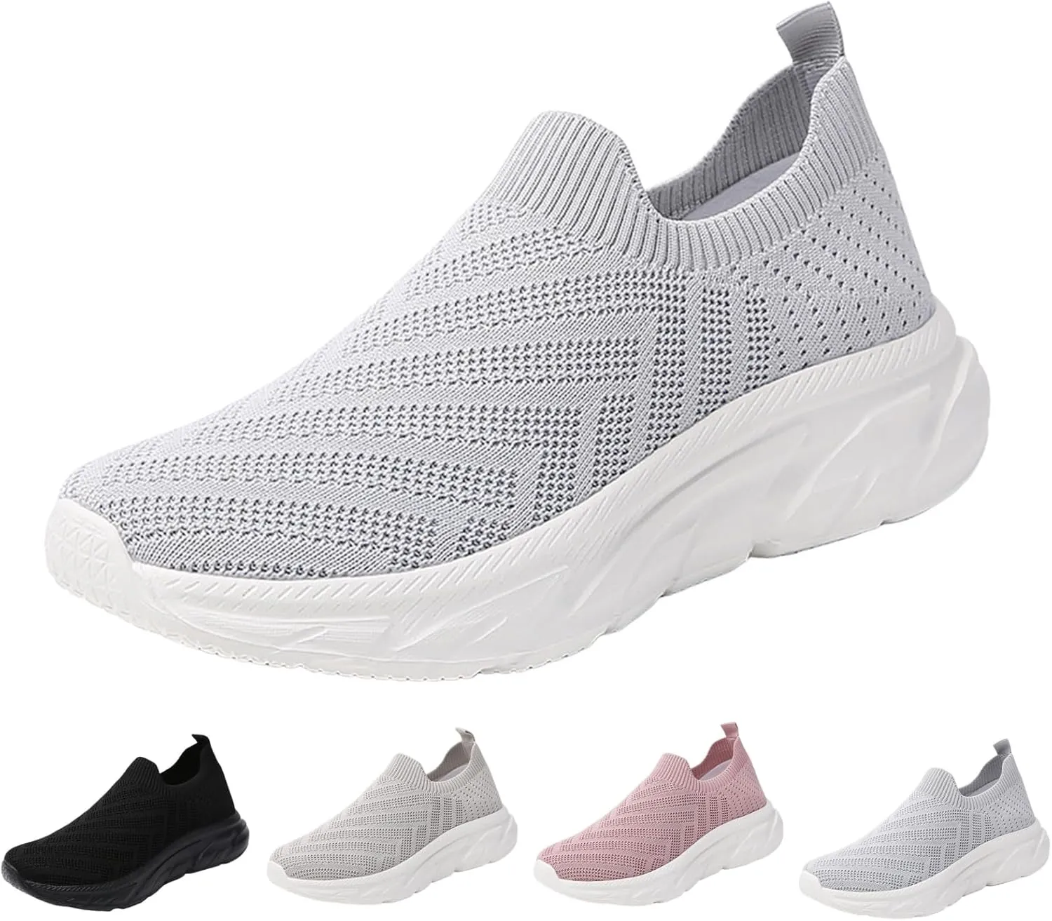 Comfortwear Shoes for Women Slip On Casual Slip-On Sneakers Arch Support Breathable Mesh Comfort Lightweight Running Shoes